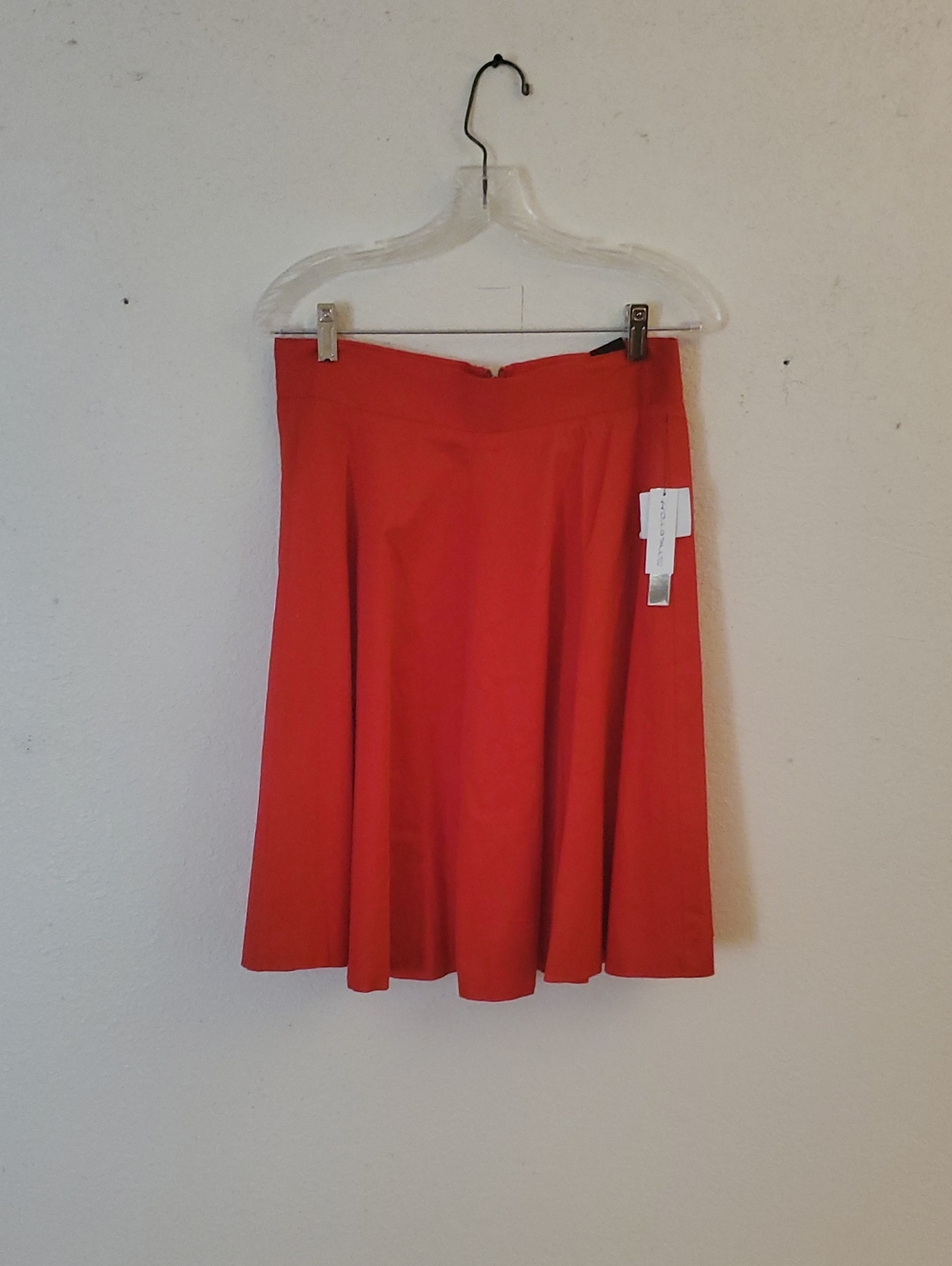 Amanda & Chelsea Red Circle Skirt with Clean Waistband
